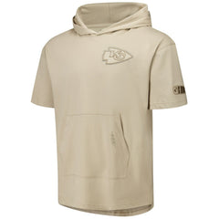 Pro Standard Neutrals Capsule Short Sleeve Pullover Hoodie - Kansas City Chiefs Hoodies