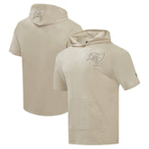 Pro Standard Neutrals Capsule Short Sleeve Pullover Hoodie - Tampa Bay Buccaneers Hoodies