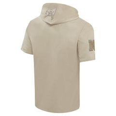 Pro Standard Neutrals Capsule Short Sleeve Pullover Hoodie - Tampa Bay Buccaneers Hoodies
