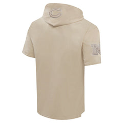 Pro Standard Neutrals Capsule Short Sleeve Pullover Hoodie - Chicago Bears Hoodies