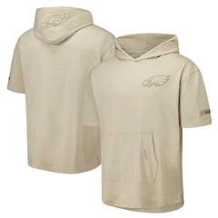 Pro Standard Neutrals Capsule Short Sleeve Pullover Hoodie - Philadelphia Eagles Hoodies