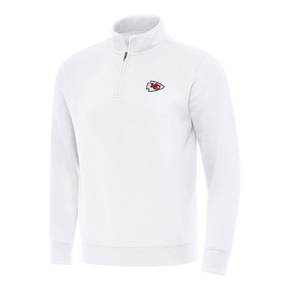 Antigua Victory Quarter-Zip Pullover Top - Kansas City Chiefs Pullover