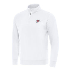 Antigua Victory Quarter-Zip Pullover Top - Kansas City Chiefs Pullover