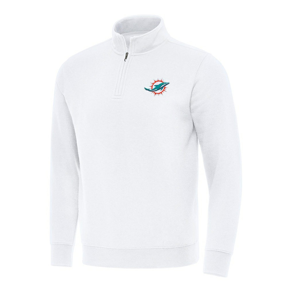 Antigua Victory Quarter-Zip Pullover Top - Miami Dolphins Pullover