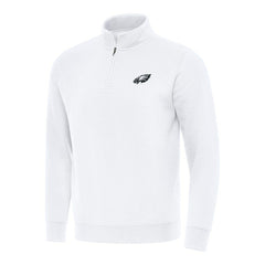 Antigua Victory Quarter-Zip Pullover Top - Philadelphia Eagles Pullover