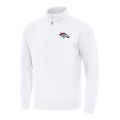 Antigua Victory Quarter-Zip Pullover Top - Denver Broncos Pullover