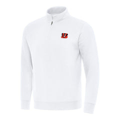 Antigua Victory Quarter-Zip Pullover Top - Cincinnati Bengals Pullover