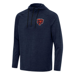 Antigua Spikes Quarter-Zip Pullover Hoodie - Chicago Bears Hoodies