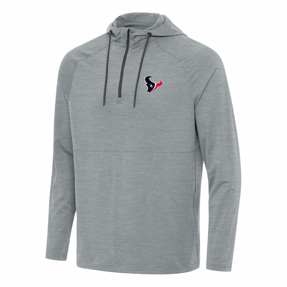 Antigua Spikes Quarter-Zip Pullover Hoodie - Houston Texans Hoodies