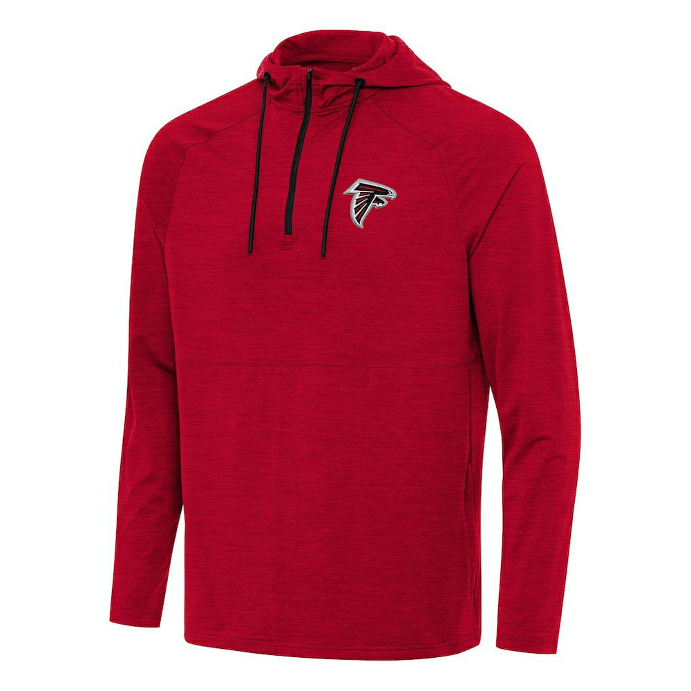 Antigua Spikes Quarter-Zip Pullover Hoodie - Atlanta Falcons Hoodies