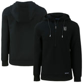Black Kansas City Royals Cutter & Buck Roam Eco Recycled Half-Zip Pullover Hoodie