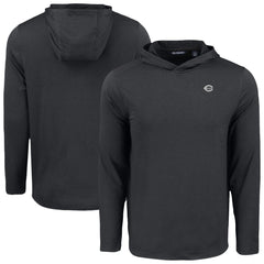 Black Cincinnati Reds Cutter & Buck Coastline Epic Comfort Eco Recycled Long Sleeve Hoodie T-Shirt