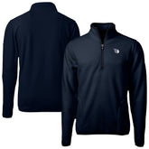 Navy Cleveland Guardians Cutter & Buck Cascade Eco Fleece Quarter-Zip Jacket