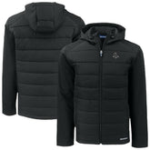 Black Boston Red Sox Cutter & Buck Evoke Hybrid Eco Softshell Recycled Full-Zip Jacket