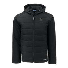 Black Boston Red Sox Cutter & Buck Evoke Hybrid Eco Softshell Recycled Full-Zip Jacket