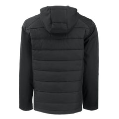 Black Chicago Cubs Cutter & Buck Evoke Hybrid Eco Softshell Recycled Full-Zip Jacket