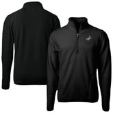 Black Los Angeles Dodgers Cutter & Buck Cascade Eco Fleece Quarter-Zip Jacket