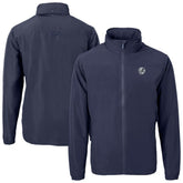 Navy New York Yankees Cutter & Buck Charter Eco Recycled Full-Zip Hoodie Jacket