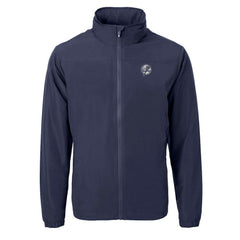 Navy New York Yankees Cutter & Buck Charter Eco Recycled Full-Zip Hoodie Jacket