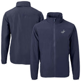 Navy Los Angeles Dodgers Cutter & Buck Charter Eco Recycled Full-Zip Hoodie Jacket