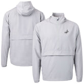 Gray Los Angeles Dodgers Cutter & Buck Charter Eco Recycled Anorak Half-Zip Hoodie Jacket