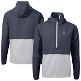 Navy/Gray Los Angeles Angels Cutter & Buck Charter Eco Recycled Anorak Half-Zip Hoodie Jacket