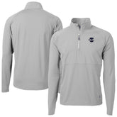 Gray Philadelphia Phillies Cutter & Buck Adapt Eco Hybrid Raglan DryTec Quarter-Zip Jacket