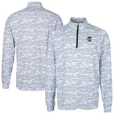 Charcoal Philadelphia Phillies Cutter & Buck Traverse Eco Camo Tri-Blend DryTec Quarter-Zip Top