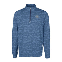 Navy Philadelphia Phillies Cutter & Buck Traverse Eco Camo Tri-Blend DryTec Quarter-Zip Top