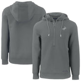 Gray Los Angeles Dodgers Cutter & Buck Roam Eco Recycled Tri-Blend Half-Zip Hoodie