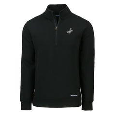 Black Los Angeles Dodgers Cutter & Buck Roam Eco Quarter-Zip Jacket