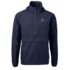 Navy St. Louis Cardinals Cutter & Buck Charter Eco Recycled Anorak Half-Zip Hoodie Jacket