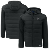 Black St. Louis Cardinals Cutter & Buck Evoke Hybrid Eco Softshell Recycled Full-Zip Hoodie Jacket
