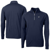 Navy Toronto Blue Jays Cutter & Buck Adapt Eco DryTec Raglan Quarter-Zip Jacket
