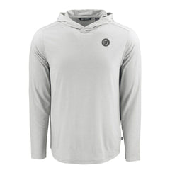 Gray Washington Nationals Cutter & Buck Coastline Epic Comfort Eco Recycled Long Sleeve Hoodie T-Shirt