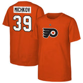 NHL Matvei Michkov Philadelphia Flyers Youth Player Name & Number T-Shirt