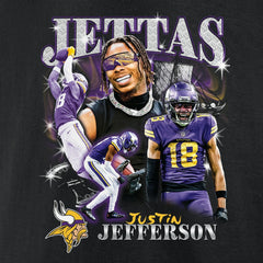 Justin Jefferson Notorious Player Graphic T-Shirt - Minnesota Vikings T-shirts