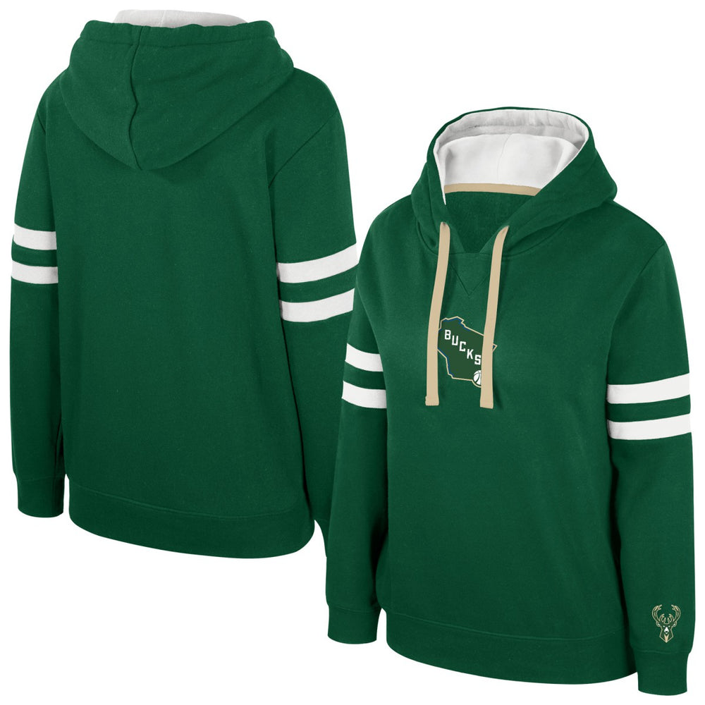 Milwaukee Bucks Stadium Essentials Women's Road Game Pullover Hoodie