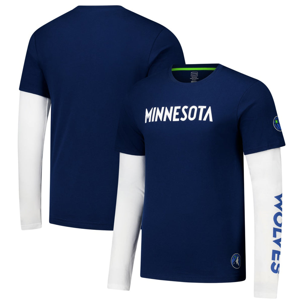 Minnesota Timberwolves Stadium Essentials Unisex Spectator Twofer Long Sleeve T-Shirt