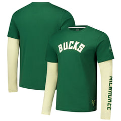 Milwaukee Bucks Stadium Essentials Unisex Spectator Twofer Long Sleeve T-Shirt