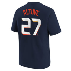 Navy Jose Altuve Houston Astros Nike Youth Fuse City Connect Name & Number T-Shirt