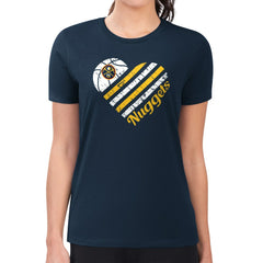 Denver Nuggets G-III 4Her by Carl Banks Women's Super-Slim Fit Lightweight Heart Team T-Shirt sale