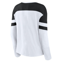 NHL Utah Mammoth Fanatics Women's Frozen Notch Neck Bi-Blend Long Sleeve T-Shirt