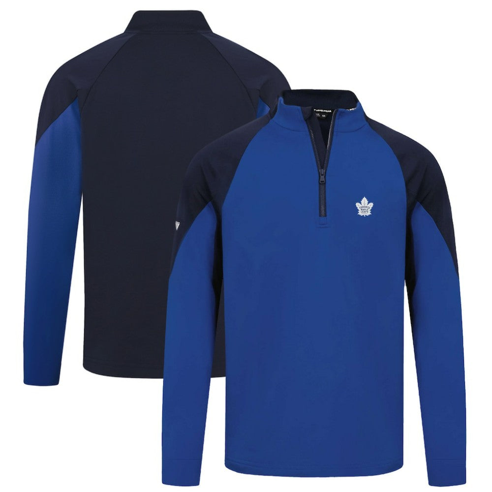 NHL Toronto Maple Leafs Levelwear Cadet Insignia Core Quarter-Zip Pullover Top