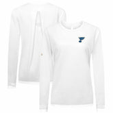 NHL St. Louis Blues Levelwear Women's Sequoia Primary Logo Long Sleeve T-Shirt