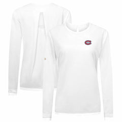 NHL Montreal Canadiens Levelwear Women's Sequoia Primary Logo Long Sleeve T-Shirt