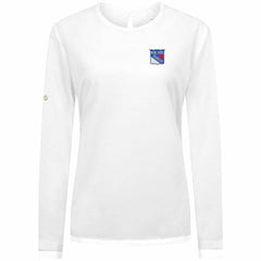 NHL New York Rangers Levelwear Women's Sequoia Primary Logo Long Sleeve T-Shirt