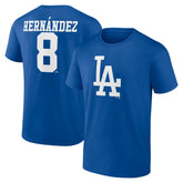 Royal Enrique Hernandez Los Angeles Dodgers Icon Player Name & Number T-Shirt