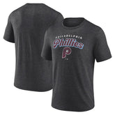 Charcoal Philadelphia Phillies Wonderment Tri-Blend T-Shirt