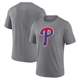 Heather Gray Philadelphia Phillies City P Tri-Blend T-Shirt